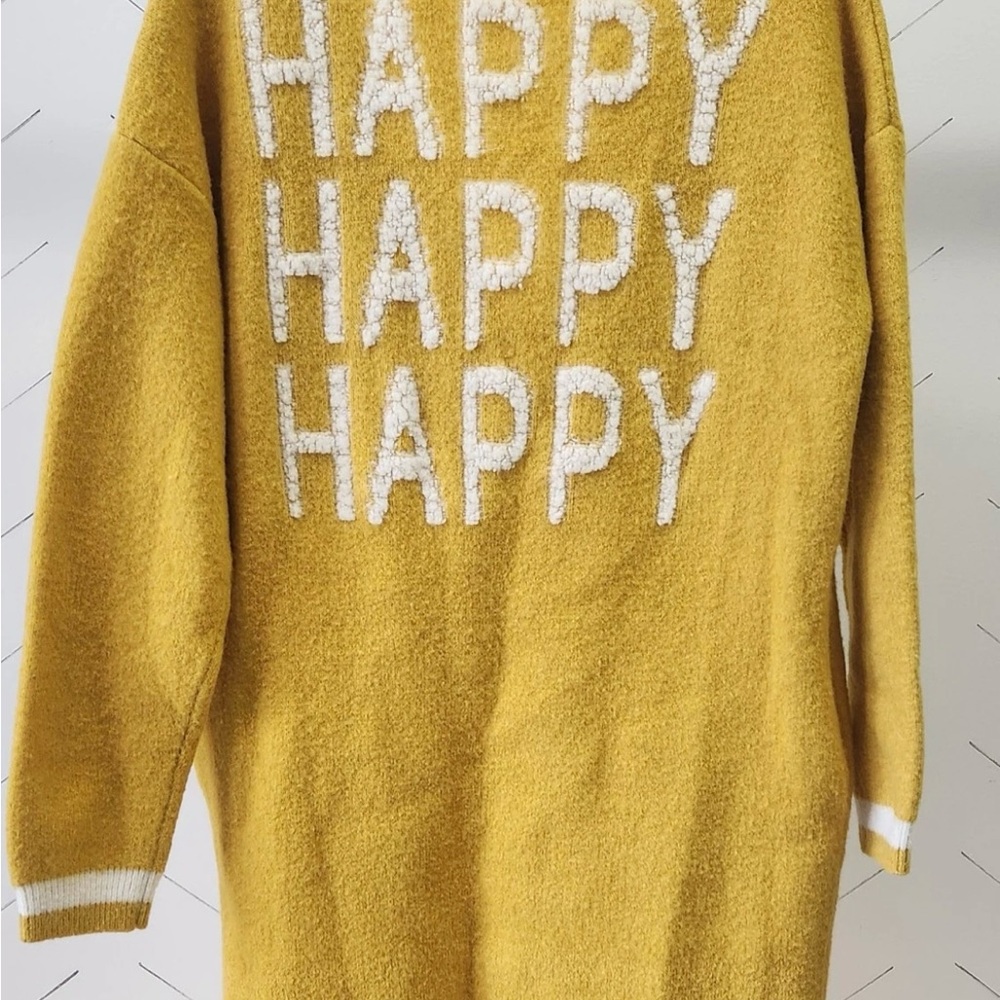 Yellow Happy Sweater